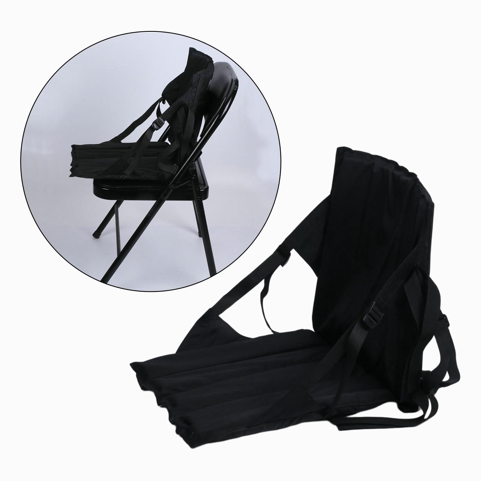 Kayak Seat Chair Pad Folding Cushion Seat for Canoeing Bleacher Boat Rafting Black