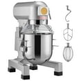 thumbnail image 2 of KFFKFF Commercial Stand Mixer, 10Qt Stainless Steel Bowl, 550W Heavy Duty Electric Food Mixer with 3 Speeds Adjustable 135/220/409 RPM, Dough Hook Whisk Beater Included, Silver, 2 of 9