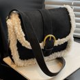 thumbnail image 1 of Bolso bandolera informal de PU con correa ajustable, bolso de viaje esponjoso, bolso bandolera suave para uso diario, 1 of 6