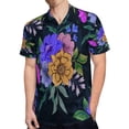 thumbnail image 4 of High Quality Hawaiian Shirts for Men Short Sleeve Aloha Beach Shirt Floral Summer Casual Button Down Shirts Blouses EBOZTJ, 4 of 7