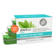 Zenwise Digestive Enzymes Probiotics and Prebiotics Supplement Travel Tins - 90 CT