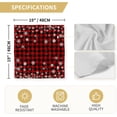 thumbnail image 6 of Sm:)e Snowflakes Winter Christmas Buffalo Plaid Cloth Napkins 6-Pack 18 x 18 Inch, 6 of 7