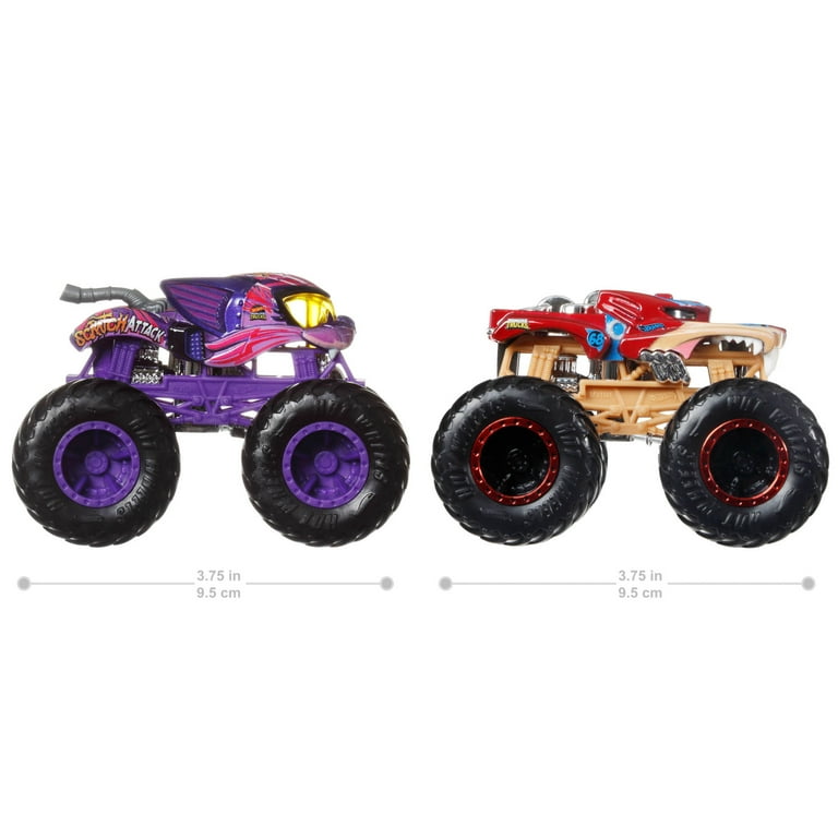 Hot Wheels Monster Trucks Demolition Doubles, 2-Pack of 1:64 Scale