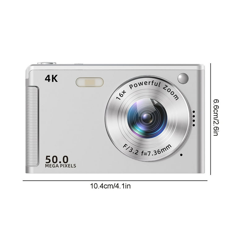 Ckraxd 50MP CCD Digital Camera 4K HD Video Recorder Screen