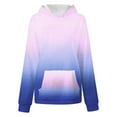 thumbnail image 7 of MUXiin Hoodies for Girls 10-12 Cute Girls Hoodies Preppy Oversized Sweatshirts Soft Long Sleeve Gradient Pullover Sweatshirt Tops Back To School Fashion Cool Children Kid's Fall Winter Outfits, 7 of 7