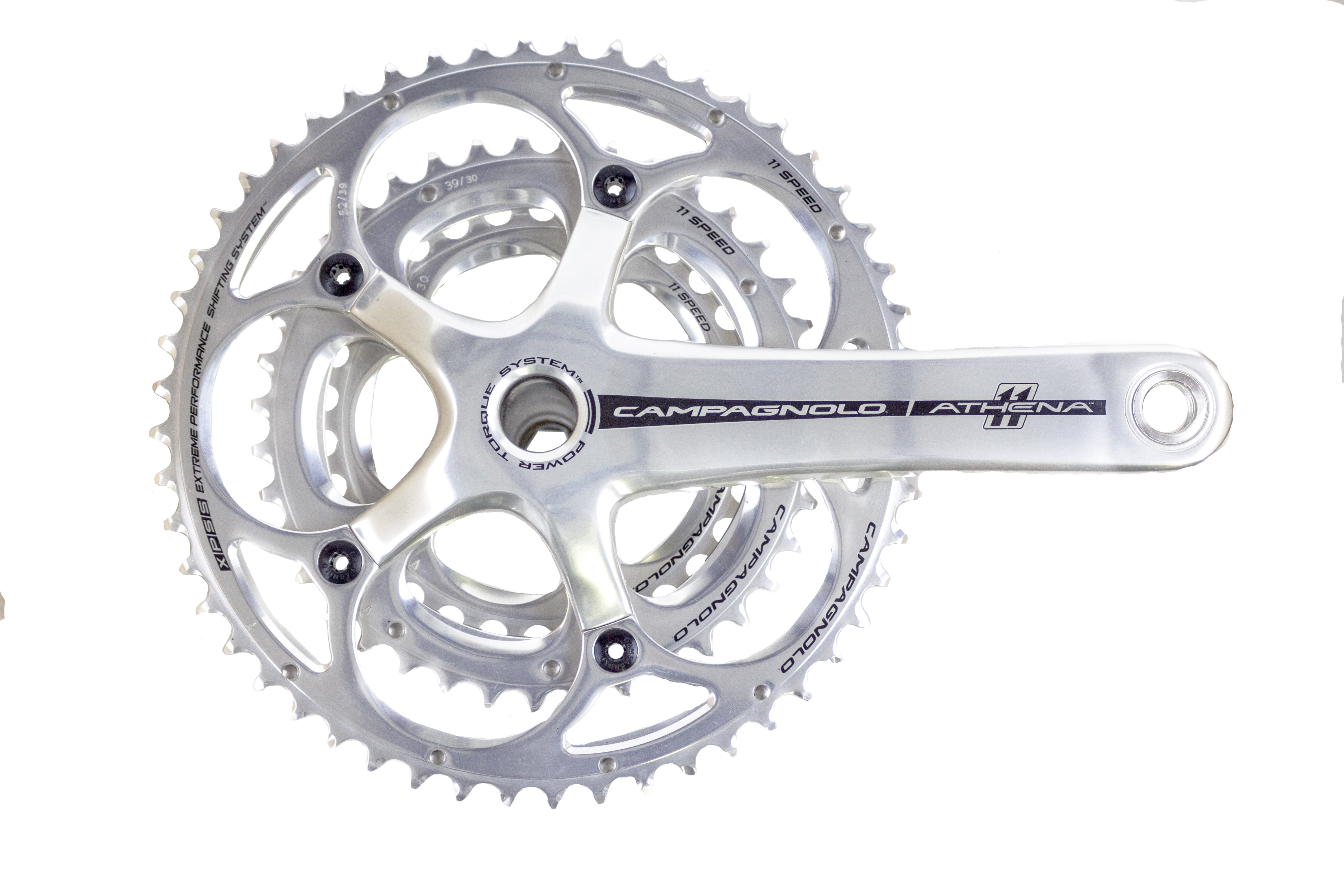 campagnolo athena crankset silver