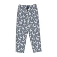 thumbnail image 6 of Uemuo Poodle Dog Pattern Women's Wide Leg Palazzo Lounge Pants with Pockets Light Weight Loose Comfy Casual Pajama Pants-Medium, 6 of 9