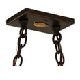 thumbnail image 6 of Meyda Tiffany 142396 Moose At Lake 6 Light 33" Wide Linear Pendant - Dark Roast, 6 of 7