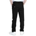thumbnail image 5 of dazeni Boys Dress Pants Slim Fit School Uniform Pants for Boys Elastic Waist Trousers with Pockets Black, 5 of 8