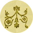 thumbnail image 1 of Ahgly Company Tapis Rond Lavable en Machine Intérieur Transitionnel Jaune Soleil, 8 Pieds Rond, 1 of 7