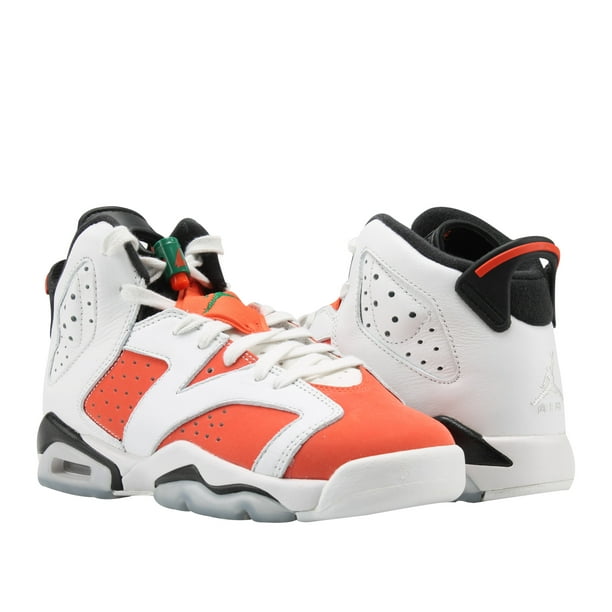 Jordan Nike Air Jordan 6 Retro BG Gatorade Orange Big Kids Basketball Shoes 384665145