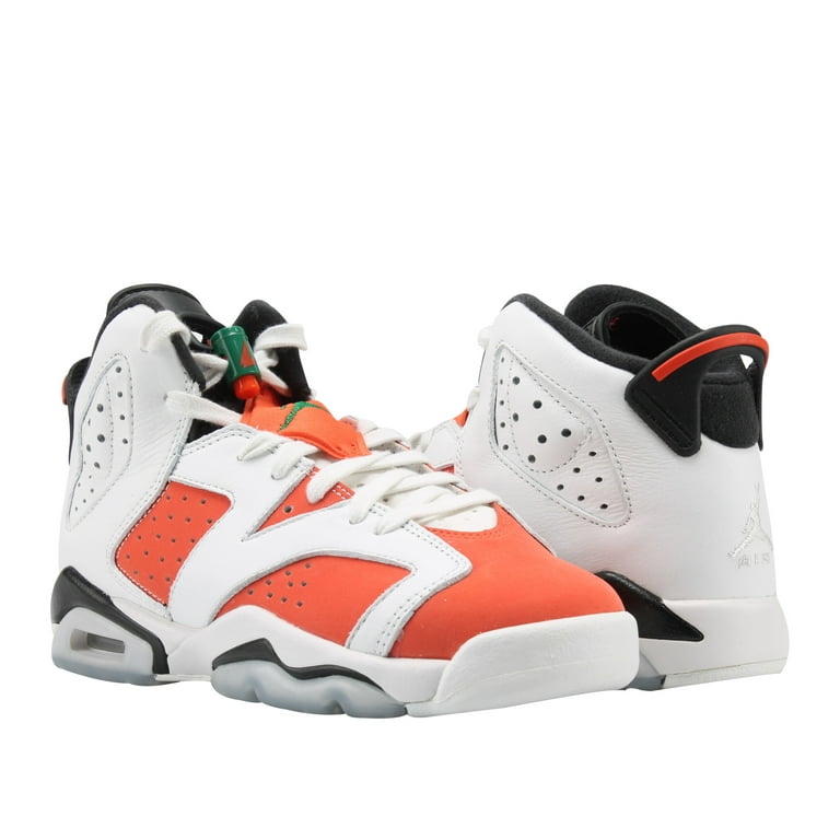 Kids Air Jordan Retro 6 VI GS Like Mike Gatorade Summit White Black Te