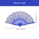 thumbnail image 5 of Gran ventilador de mano plegable Estilo chino Impreso Ventilador plegable Festival Regalo Rendimiento Ventilador (azul), 5 of 5