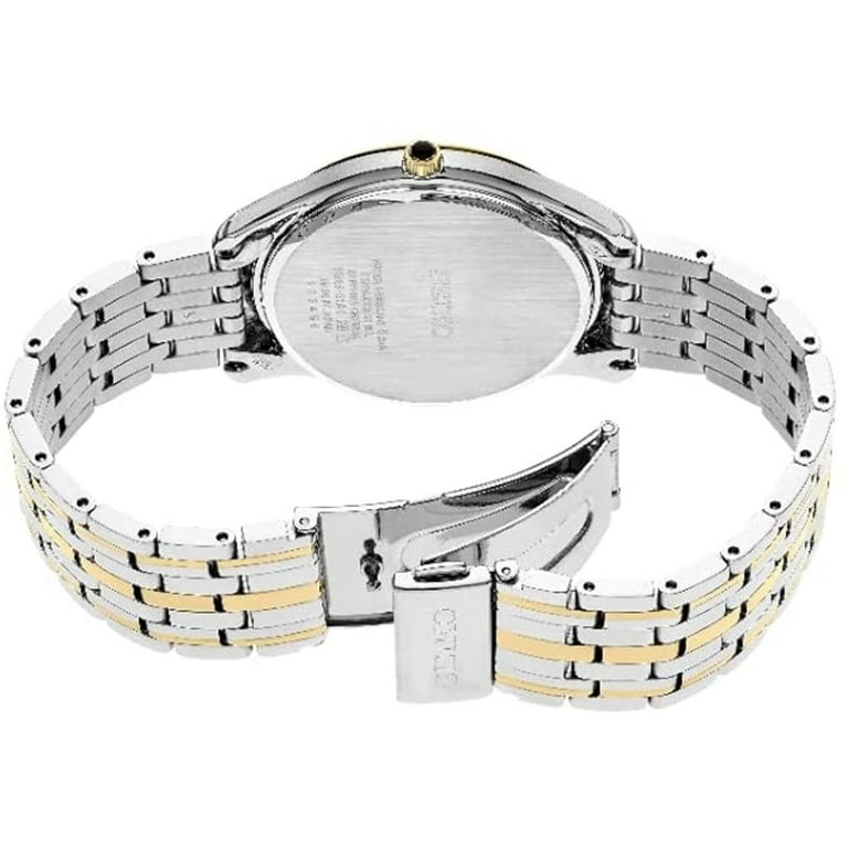 Seiko Quartz White Dial Two-tone Men