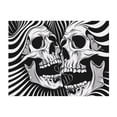 thumbnail image 4 of KLL Psychedelic Skull Illusion Art Print Fleece Throw Blanket, Horizontal Fleece Bedding Cute Soft Blankets Comfy Fleece Flannel Plush Home Decor for Couch & Bed -60"x50", 4 of 9
