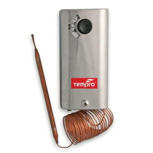Tempro  Line Voltage -30 To 90 Degree F 96 in. SPDT Thermostat