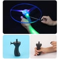 thumbnail image 3 of 3pcs Led Lighting Flying Disc Propeller Helicopter Toys Pull String Flying Saucers Ufo Spinning Top Kids Outdoor Fun Game, 3 of 3