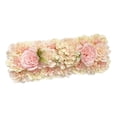 thumbnail image 2 of Panel de flores artificiales para centros de mesa para de mesa de comedor de boda champán oscuro Macarena Fila de flores de boda, 2 of 8