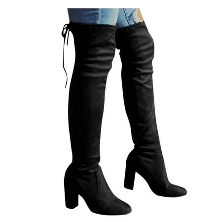 

NECHOLOGY Sexy Thigh High Boots for Women plus Size Comfort Boots Boots Long Shoes Womens Knee High Leather Boots 8.5 Black 10