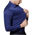 thumbnail image 2 of Camisa de hombre Elástica Slim Business Camisa de manga larga Pompotops  oipoqjl48018, 2 of 5