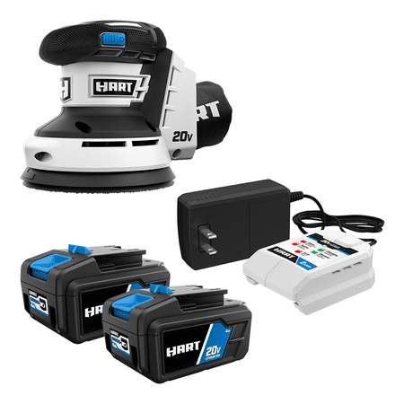HART 2-Pack 20-Volt 4ah Batteries and Sander