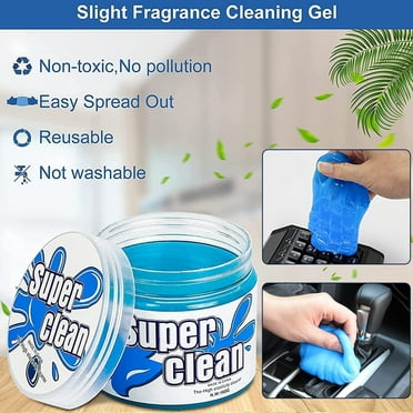 QSCQ 1 Pack Car Cleaning Gel, Universal Dust Cleaning Gel for Electronic Devices Keyboard, Cleaner Gel for Car Interiors Crevice and Home Office Items Surfaces