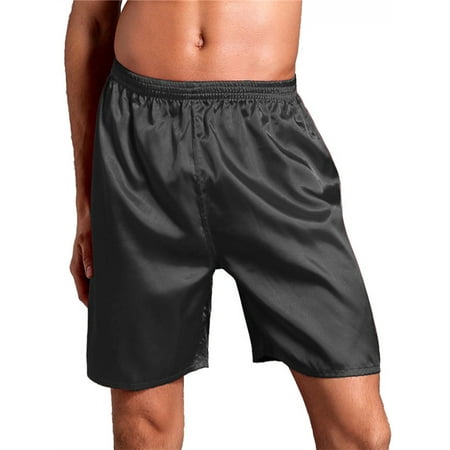 - Men's New Thai Silk Satin Comfy Breathable Pyjama Boxer Shorts