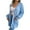 Blue, variant on Womens Fall Fashion 2022! QLEICOM Sweaters for Women, Women's Fashion Autumn Winter Solid Color Pocket Long Sleeve Cardigan Sweater Jacket Tops On Clearance