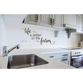 thumbnail image 3 of Life is Better on The Farm Wall Decals Vinyl Stickers Home Decor Quote 23x12-Inch Chocolate Brown, 3 of 5