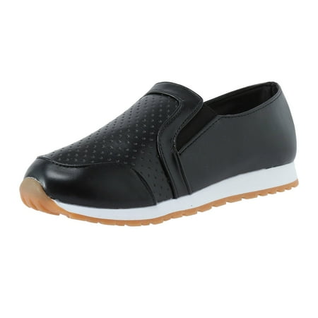 

Fashion Autumn Women Casual Shoes Flat Bottom Non-Slip Solid Color Round Toe Slip On Comfortable Lightweight