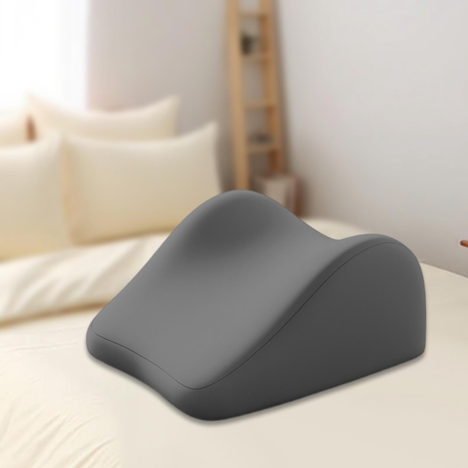 TISHITA Bed Pillow Memory Foam Wedge Prone Pillow with Removable Washable Cover Trendy Leg and Knee Support Elevating Back for Office dark gray