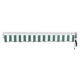 thumbnail image 5 of Awntech 12' x 10' Destin Right Motorized Patio Retractable Awning, Forest/White Stripe, 5 of 7