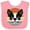 Pink and White, variant on Inktastic Boston Terrier Dog Retro Sunset Boys or Girls Baby Bib