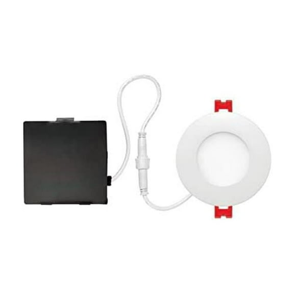 Globe Electric LED Recessed Lighting Kit Frost White 3 inch W Metal LED Recessed Light 40 watt