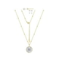 thumbnail image 5 of Believe by Brilliance Women's Set with Mother of Pearl in 14KT Gold Flash Plated Brass, 5 of 6