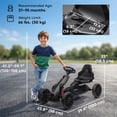 thumbnail image 3 of Aosom Kart à Pédales pour Enfants avec Siège Ajustable pour 3-8 Ans, Noir, 3 of 10