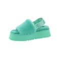 thumbnail image 2 of Ugg Womens Disco Slide Shearling Flatform Slingback Slippers, 2 of 3