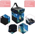 thumbnail image 2 of Starry Dinosaur Car Trash Can Mini Trash Can, Foldable with Lid, Leak-Proof, Hanging Storage Bag, 2 of 6