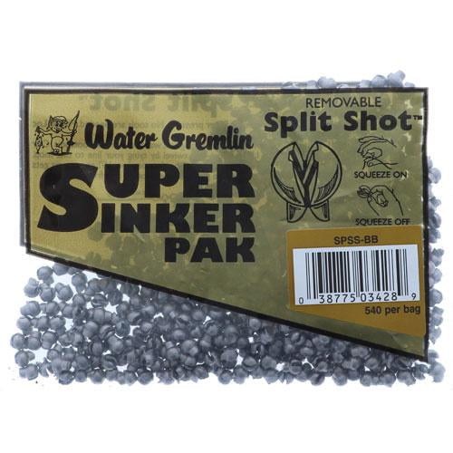 Water Gremlin Removable Split Shot Super Pak, BB