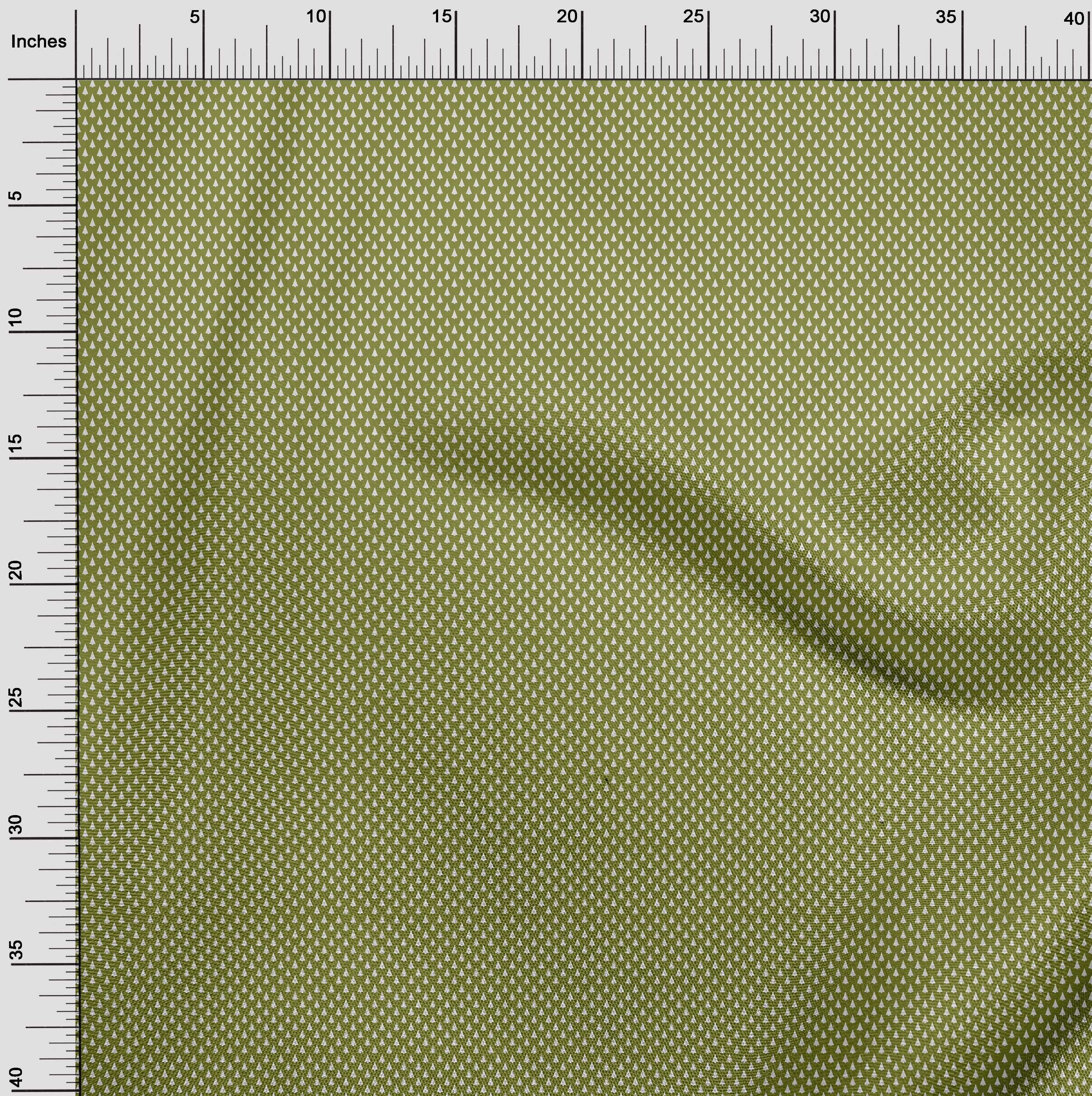 oneOone Cotton Jersey Olive Green Fabric Christmas Diy Clothing Quilting Fabric Print Fabric By Yard 58 Inch Wide