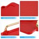 thumbnail image 3 of Uxcell Bandeja de plástico para servir con mango dorado, bandeja decorativa rectangular moderna de 16,1" x 8,7", color rojo, 3 of 7