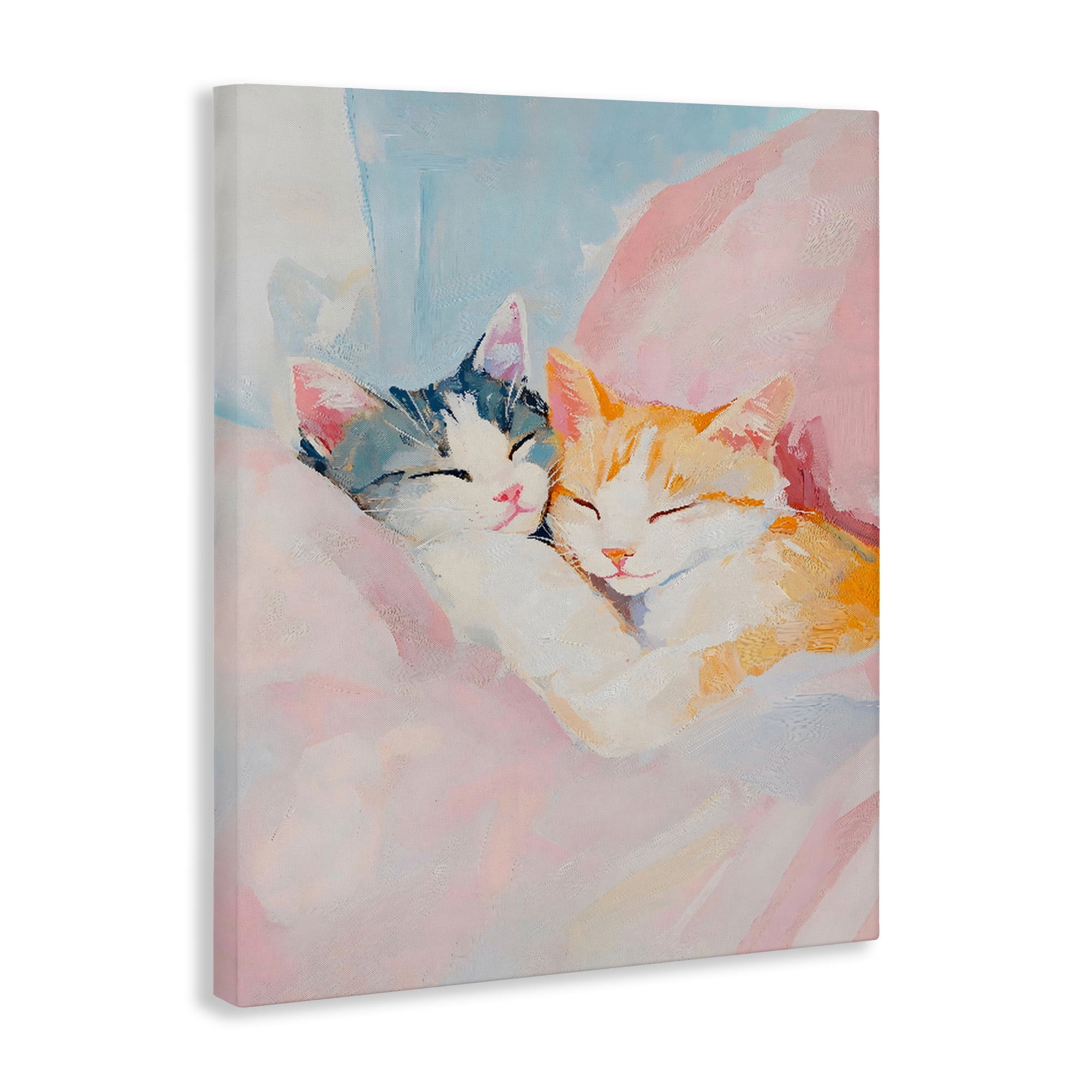 Stupell Industries Sleeping Kittens Embrace Canvas Wall Art, design by The Prints Vibe