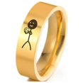 thumbnail image 4 of Anillos de Stickman de Hip Hop para hombres y parejas, anillo de acero inoxidable, tendencia Simple, anillos divertidos de garabatos, joyería de fiesta, nuevos regalos 2023, 4 of 4