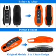 thumbnail image 4 of Aerobon - Carcasa Para Llave Pintada De 3 Piezas, Compatible Con Porsche Key Shell De Repuesto (Mk1 Naranja), 4 of 5