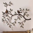 thumbnail image 1 of Bird Wall Art Decor, A Pair of Love Birds on Branches, Metal Wall Hanging Sculpture, Retro Wrought Iron Wall Decor, 58x48CM, 1 of 4