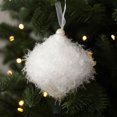 thumbnail image 6 of 1 pcs, White Christmas Tree Ornament Balls Set, Foam Hanging Decorations for Holiday Tree Display and Home Decor , C, 6 of 7