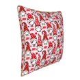 thumbnail image 2 of Fotbe Christmas Gnome Pattern Velvet Decorative Throw Pillow Covers with Elegant Piping, Soft Plush Cushion Cover for Sofa, Bed, Car, Office-18"x18", 2 of 8