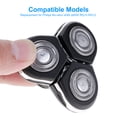 thumbnail image 4 of Three-Blade Replacement Heads Washable Electric Shaving Heads Replacement for Philips No-relco sh90 s9000 RQ10 RQ12, 4 of 8