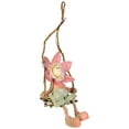 thumbnail image 3 of 23" Pink, Green and Tan Spring Floral Hanging Sunflower Girl Decorative Figure, 3 of 7