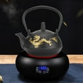 thumbnail image 3 of Iron Teapot, Iron Tea Set, Japanese Style For Birthday Present Teahouse Home Thanksgiving Gift, 3 of 8